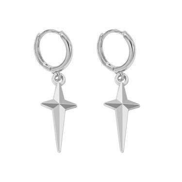 Imagem de Brincos pendentes Y2K Star – Mercadoria de anime gótico hipoalergênico, joias de concerto de Halloween, presentes para mulheres, Small, Metal, em