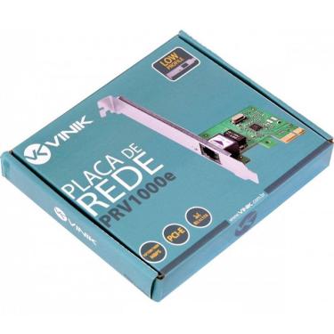 Imagem de Placa de Rede 10/100/1000 PCI-E PRV1000E com Suporte LOW Profile Vinik 26261