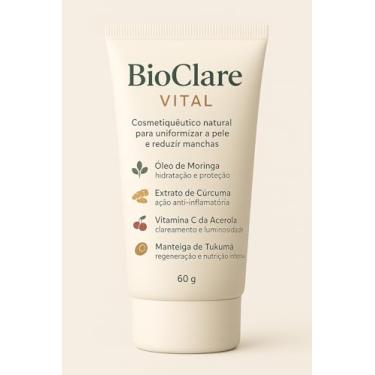Imagem de Vitalbio BioClare Vital, Clareador Natural para Pele, com Óleo de Moringa, Extrato de Cúrcuma e Vitamina C, Uniformizador e Regenerador, 60g