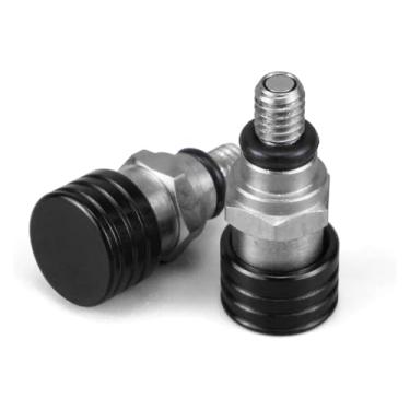 Imagem de BYYINGSUS Válvulas de sangramento de ar de garfo M4x0.7 compatíveis com KTM 85 125 150 250 350 450 500 SX SXF EXC XC XCF XCW XCFW ADV Duke para Hus&qvarna TE FE TC FC (preto)