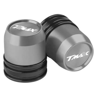 Imagem de Compatível com TMAX 530 560 500 TMax530 SX DX TECH MAX TMax560 Tmax500 tampas herméticas de válvula de pneu de roda de motocicleta T-max (titânio)