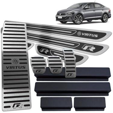 Imagem de Descanso Pedaleira Manual Soleira Preto AR Virtus R-Line