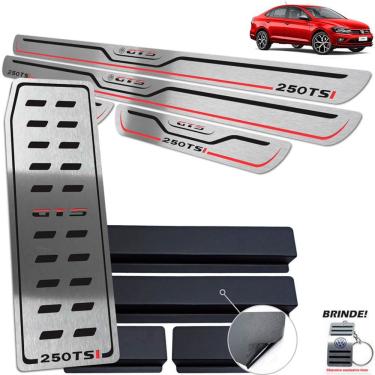 Imagem de Descanso + Soleiras preto Baixo Relevo Virtus Gts 250 Tsi