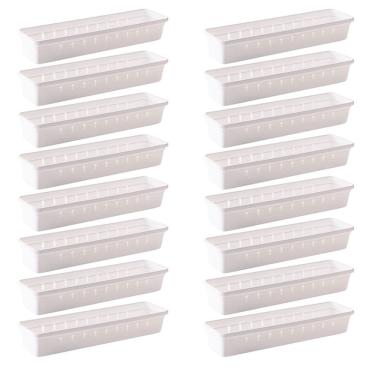 Imagem de Organizador de gavetas e talheres modular 30,0 x 7,9 cm com 16 unidades Plasutil ref.9733