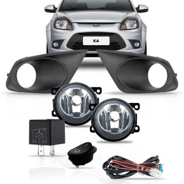 Imagem de Kit farol milha auxiliar ford ka 2012 2013 2014 completo