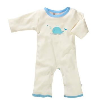 Imagem de Macacão de peça única orgânico ilustrado Baby Soy, Whale, 3-6 Month