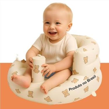 Imagem de Assento Inflável Para Bebês 3 a 36 Meses Com Encosto E Apoio Para Sentar