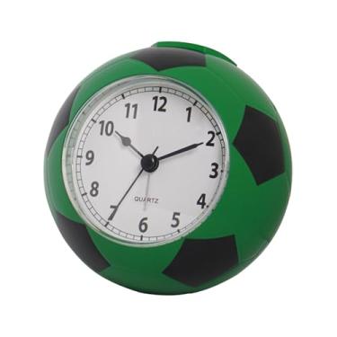 Imagem de Generic Relógio despertador de bola de futebol, decoração de casa, relógio de mesa para cabeceira de quarto, Verde