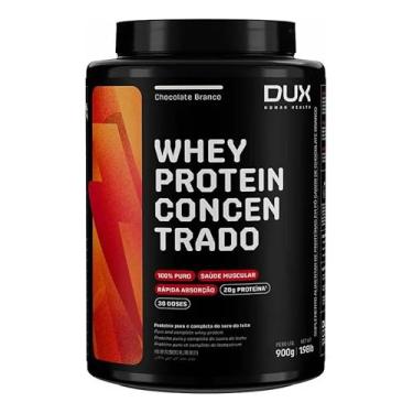 Imagem de Whey Protein 100% Concentrado Pote de 900g Sabor Chocolate Branco-Dux Human Health-Dux Nutrition