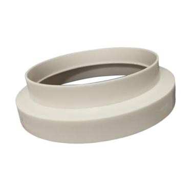 Imagem de Baoblaze Adaptador de duto de ar, redutor de duto de ar, acessório de substituição, conector de tubo HAVC para escritório doméstico, branco, fácil de instalar