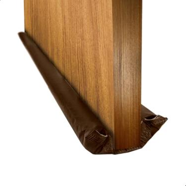 Imagem de Protetor veda porta impermeavel rolinho contra inseto 70/80/90/100/120cm (Marrom, 80Cm)