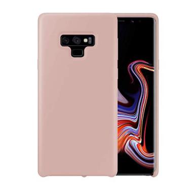 Imagem de Capa de telefone de silicone líquido para Samsung Galaxy Note 9 N960 N960U 6,4 polegadas/à prova de choque/borracha gel/capa proteção contra quedas areia rosa
