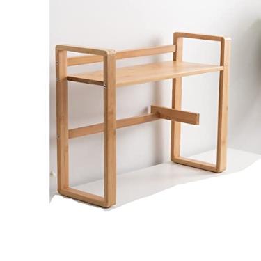 Imagem de IIPOSAQQ Estante industrial pequena estante de livros e prateleiras de livros para sala de estar, quarto, estante de madeira, pequena estante industrial