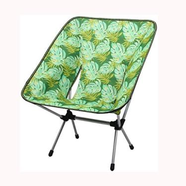 Imagem de ZYHSIJOBAS Banqueta portátil leve e resistente dobrável ao ar livre piquenique praia pesca cadeira mochila estrutura de liga de alumínio resistente