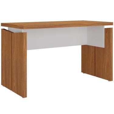 Imagem de Mesa Para Escritório Home Office 145cm Unik A02 Freijó Branco - Lyam Decor