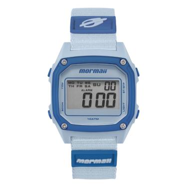 Imagem de Relógio Mormaii Feminino Ref: Mo18703a/6a Retangular Vintage Digital Azul