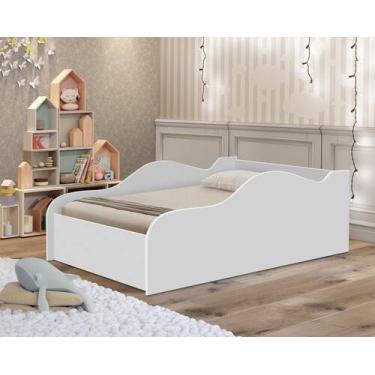 Imagem de Cama Para Quarto Em MDF Carro Tamanho de Solteiro Baixa De Chão Com Pr