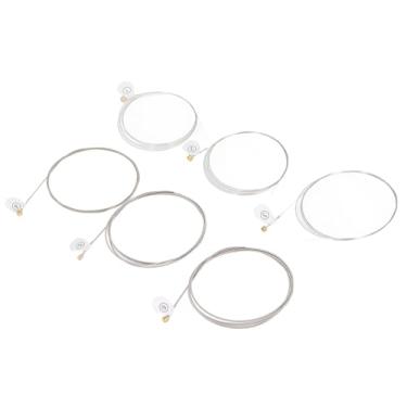 Imagem de Eujgoov Cordas de Aço de Alto Carbono para Guitarra Hexagonal .010 - .046, Cordas de Guitarra Elétrica, 3 Conjuntos para Prata