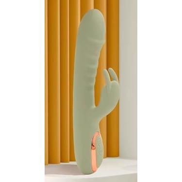 Imagem de Vibradror Elétrico Duplo Plug Bunny (Coelho) Com Rotação em 360 Graus 10 Modos de Vibração Bateria Recarregável UBS Com Duração de 60 Minutos de Uso. Massageador Elétrico Portatil - TAMANHO: 22 CM