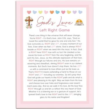 Imagem de Xenseou Christian Group Games, God's Love Left Right Game, Sunday Church Bible Game, Pass The Gift Fun Christian Activities-SJG02A
