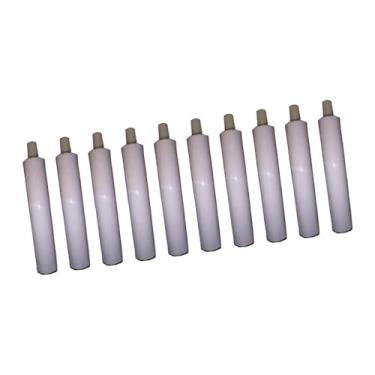 Imagem de Vaveren Tubos de tinta de alumínio vazios, recipiente recarregável para armazenamento de pasta de dente, embalagem de garrafas de amostra para viagem, 10 Unidades de 40ml