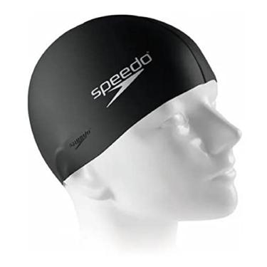 Imagem de Touca Natação e Hidroginástica Speedo Flat Silicone (Preto)