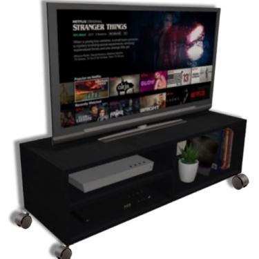 Imagem de Rack Para TV Preto Com Rodizios