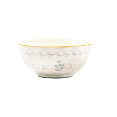 Imagem de Pratos coloridos de cerâmica pastoral sob o esmalte requintados talheres personalizados para uso doméstico - tigela de sopa de 20 cm