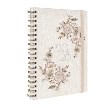 Imagem de Agenda Planner Semanal Plus 2026 Entrepontos Rosas