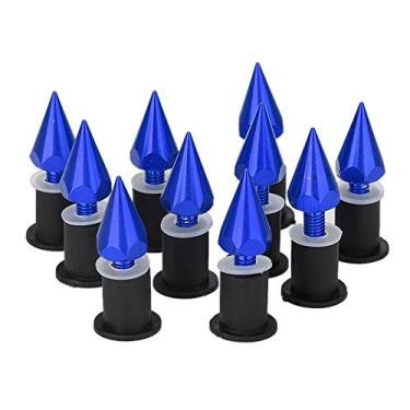 Imagem de Pilipane Para-brisas de motocicleta e ferragens decorativas de motocicleta, espigão de tela de vento de para-brisa de motocicleta, acessórios de modificação de motocicleta (azul)