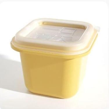 Imagem de Cilindro amarelo de silicone para descomprimir moldes de cubos de gelo de treliça cubos de gelo 3D tipo prensa de copo de liberação fácil