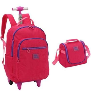 Imagem de Kit Mochila de Rodinha + Lanch Luxcel Up4you 47232-Feminino