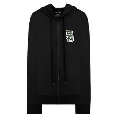 Imagem de Moletom Ellus Preto EJD Embroidery Hoodie Ziper-Masculino