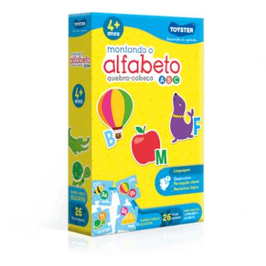Imagem de QUEBRA CABECA MONTANDO O ALFABETO 26 PCS