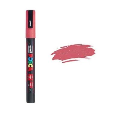 Imagem de Caneta Posca Pc 3m Rosa Com Glitter 0.9 a 1.3mm redonda