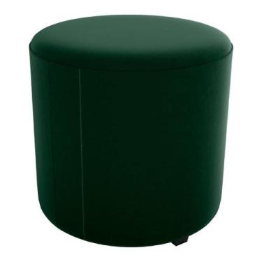 Imagem de Puff Redondo Copenhage Veludo Maserati Milani Store Verde - MILANI MOV