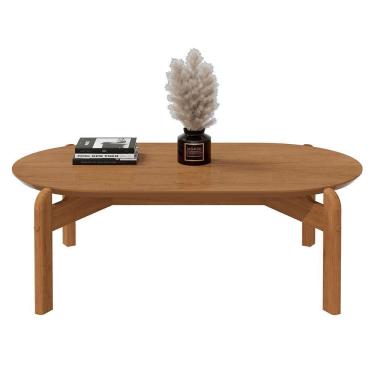 Imagem de Mesa De Centro Lizz Oblonga Cedro - Casa D Cedro