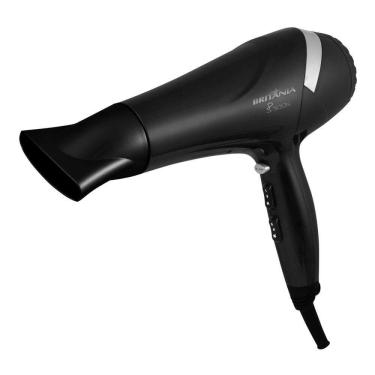 Imagem de Secador de Cabelo Britânia SP3100 com 2 Velocidades, 3 Temperaturas, 2000W, Preto