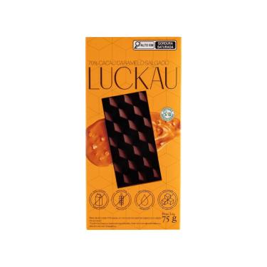 Imagem de Bombom Choco 70% Cacau Caramelo Salgado Luckau 75g