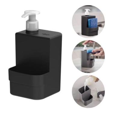 Imagem de Dispenser Detergente Porta Esponja Pump Dosador 500Ml Trium