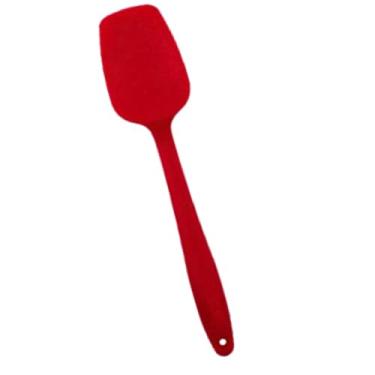 Imagem de Espátula Quadrada de Silicone para Pão Duro Bolo Massa Rapador Utensilio Cozinha Resistente Reta