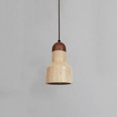 Imagem de Luminária Pendente Moderna De Mármore Dourado Min, Pedra Natural, Estilo Fazenda, Luminária Suspensa Rústica, Ilha De Cozinha, Mini Luminária De Teto Em Madeira De Nogueira, Lus, B