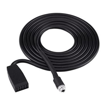 Imagem de Adaptador de cabo auxiliar de carro, cabo adaptador auxiliar de carro de conector fêmea de 3,5 mm para E46 Coupe Sedan