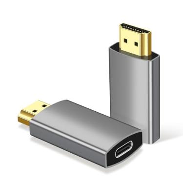 Imagem de Adaptador USB C fêmea para HDMI macho, 4K @ 60Hz fonte USB unidirecional tipo C para conversor de vídeo HDMI 2.0 Thunderbolt 3/4 para HDMI para Mac-Book Pro/Air, Galaxy, Surface, i-Phone série 16 - 1