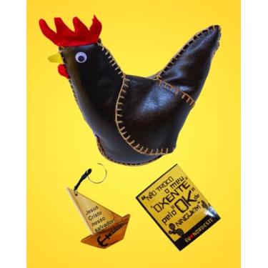 Imagem de Trava Porta Aparador Encosto Peso | Enfeite Artesanal | 5 PONTOS@ (Galinha)