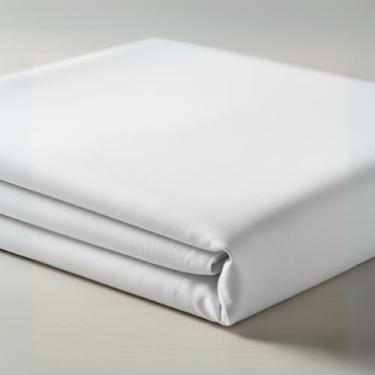 Imagem de Confort Linens Lençol de Cima Casal 210x250cm, 100% Algodão Percal 200 Fios, Branco, Para Hotel, Clínicas e Hospitais, Toque Macio e Alta Durabilidade – Confort Linens