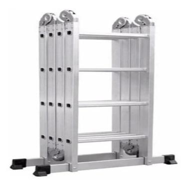 Imagem de Escada Articulada 4X4 16 Degraus Multifuncional Alumínio