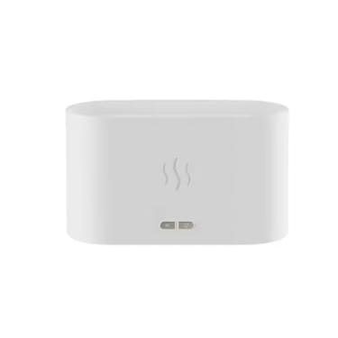 Imagem de Difusor Umidificador Aromático Névoa De Ambientes Simulador de Chamas Parece Lareira para Óleo Essenciais(Branco)