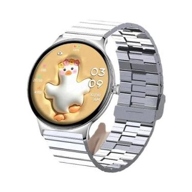 Imagem de Relógio Inteligente Feminino AMOLED Com Display Sempre Ativo, Chamada 