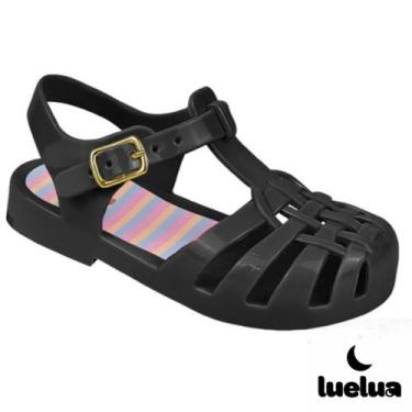 Imagem de Sandália Melissinha Baby/Infantil Princesa Aranha Luelua, Preto, 21